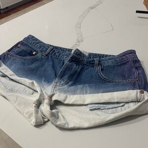 One Teaspoon Blue Denim Shorts